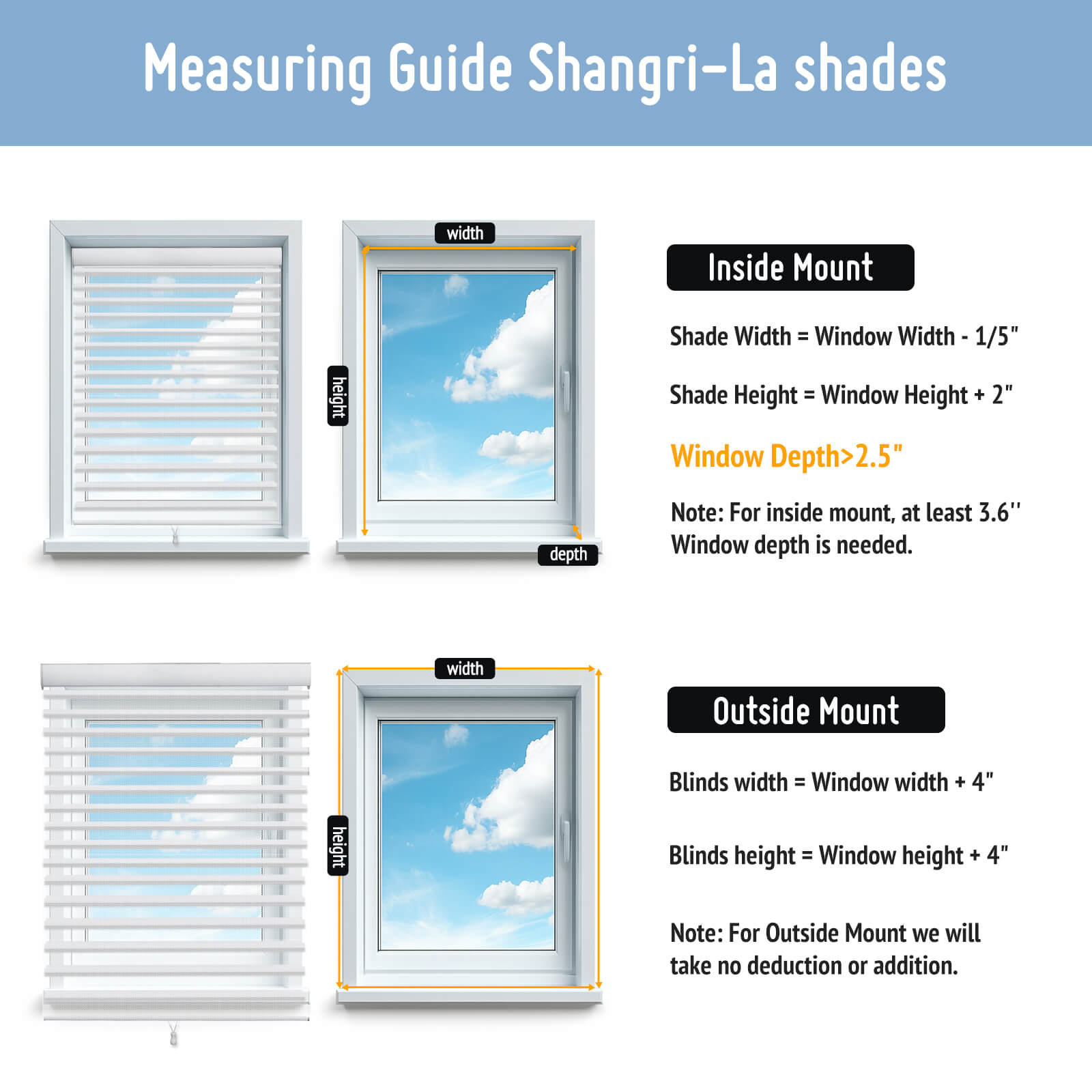 Keego 3" Shangri-La Sheer Shades