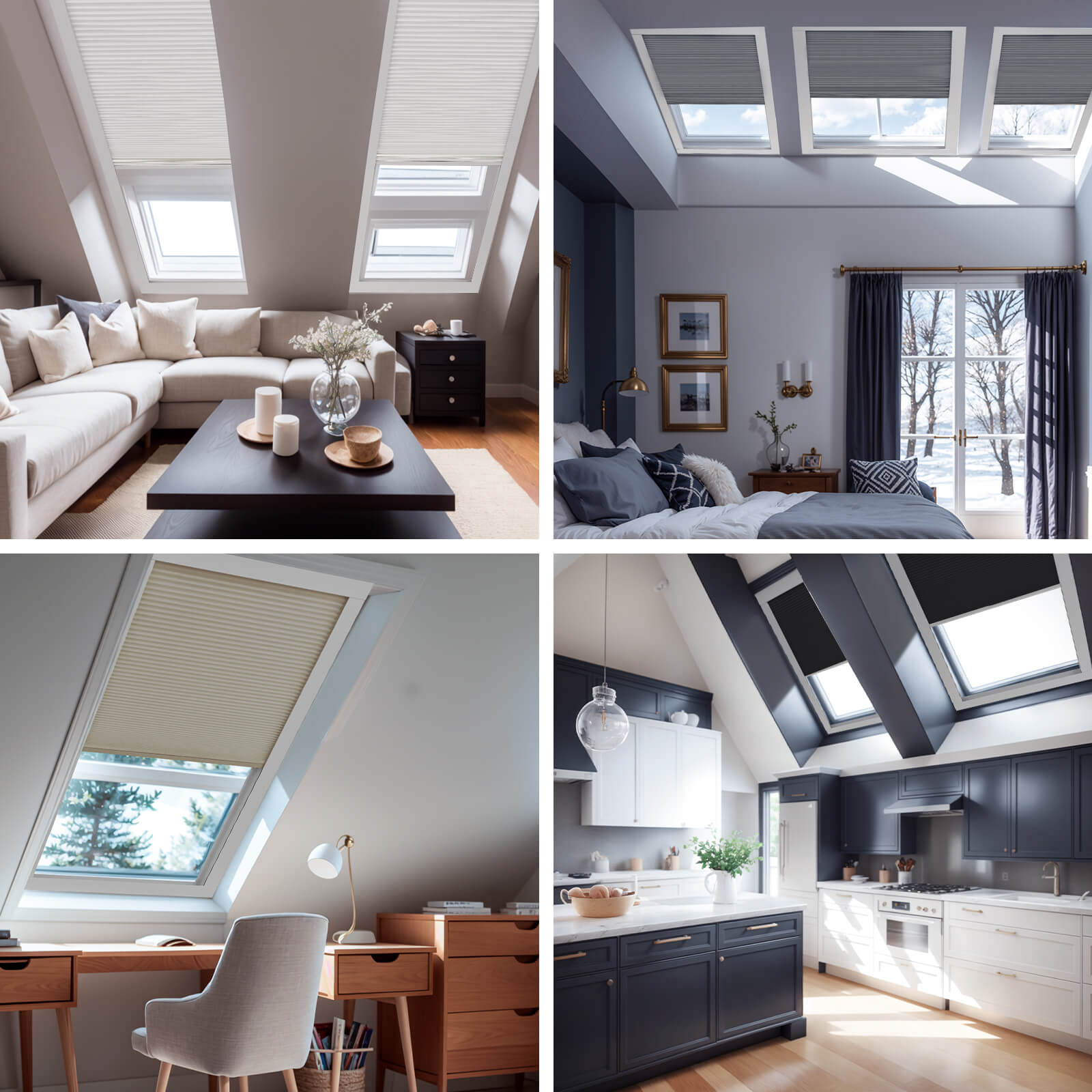 Keego Motorized Skylight Cellular Shades - Ultimate Light Control